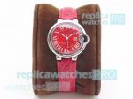Swiss Grade Replica Cartier Ballon Bleu Watch Red Dial 33mm